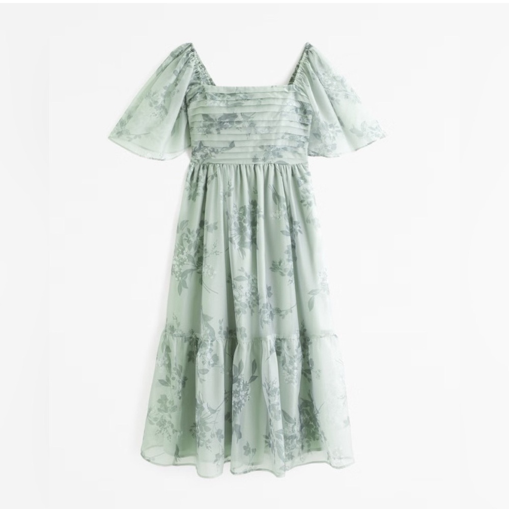 Abercrombie Emerson Angel Sleeve Midi Dress